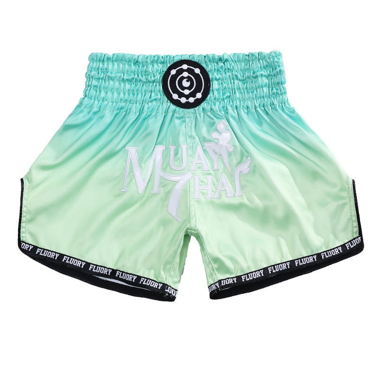 Fluory Fade Muay Thai Shorts Green