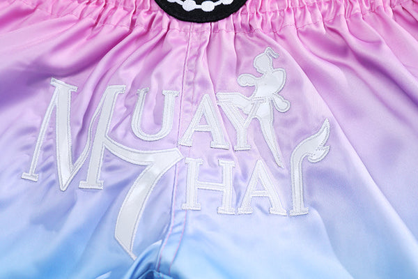 Fluory Muay Thai Muay Thai Shorts Fluory Fade Muay Thai Shorts Pink Blue