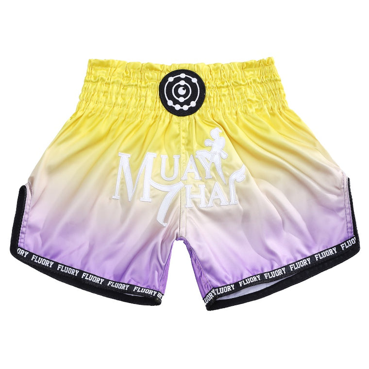 Fluory Fade Muay Thai Shorts Yellow