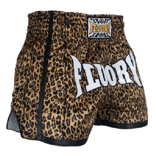 Fluory Muay Thai Muay Thai Shorts Fluory Leopard Print Retro Muay Thai Shorts