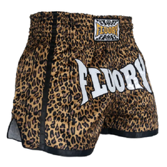 Fluory Muay Thai Muay Thai Shorts Fluory Leopard Print Retro Muay Thai Shorts