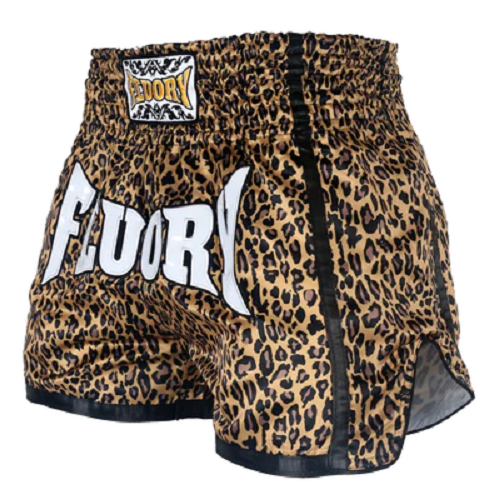 Fluory Muay Thai Muay Thai Shorts Fluory Leopard Print Retro Muay Thai Shorts