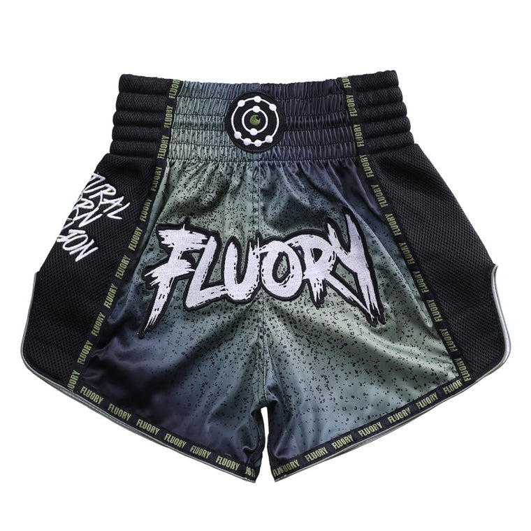 Fluory Rebellion Muay Thai Shorts Green