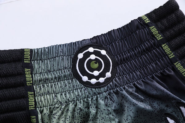 Fluory Muay Thai Muay Thai Shorts Fluory Rebellion Muay Thai Shorts Green