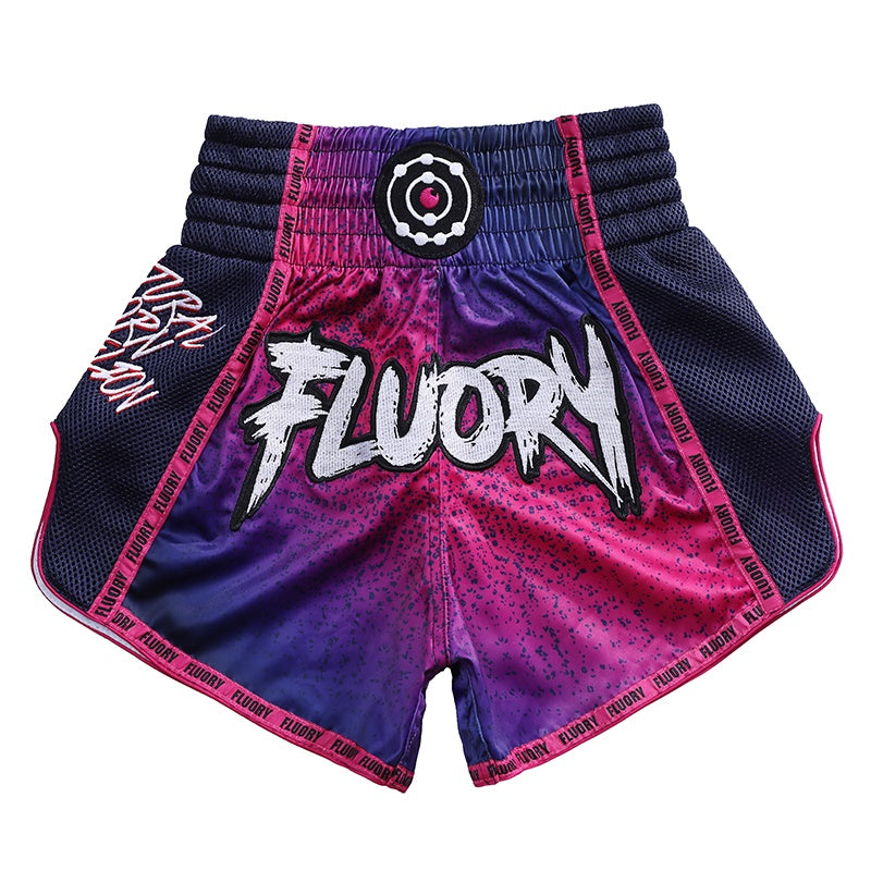 Fluory Muay Thai Muay Thai Shorts Fluory Rebellion Muay Thai Shorts Purple