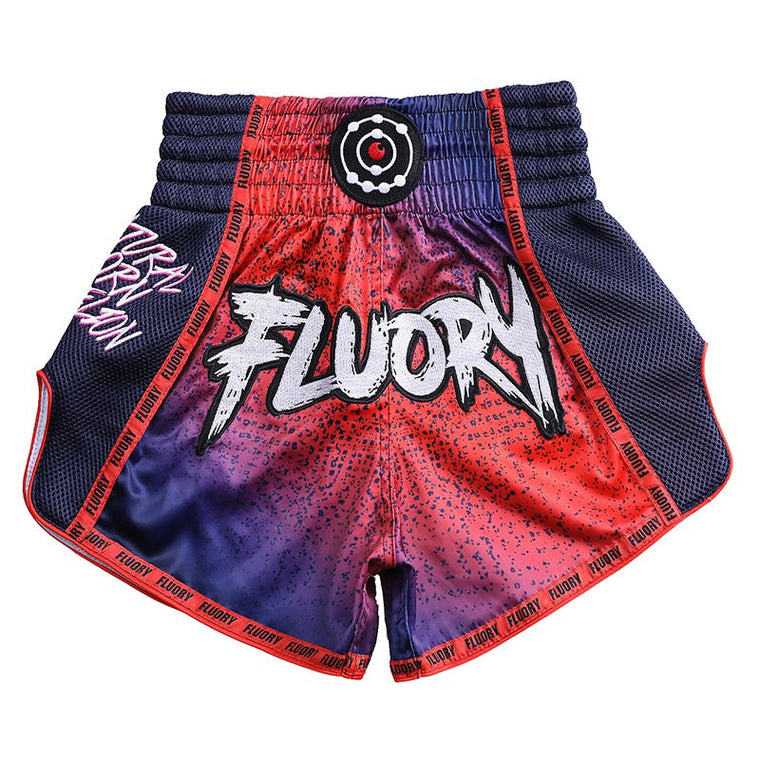 Fluory Rebellion Muay Thai Shorts Red