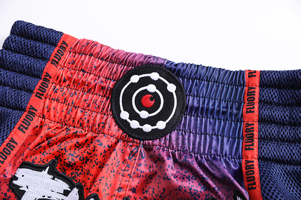 Fluory Muay Thai Muay Thai Shorts Fluory Rebellion Muay Thai Shorts Red