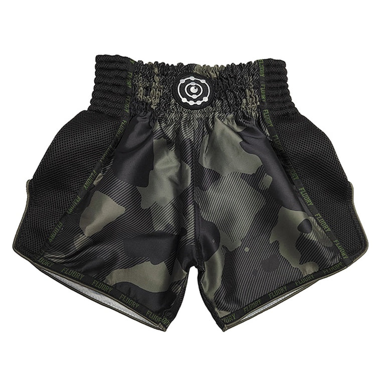 Fluory Stealth Muay Thai Shorts Green