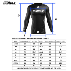 Humble Fightwear Longsleeve Rash Guard Humble Long Sleeve Ranked Rash Guards