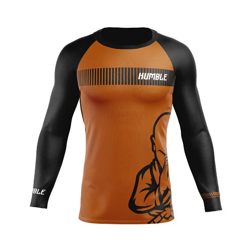 Humble Fightwear Longsleeve Rash Guard XS / Brown Humble Long Sleeve Ranked Rash Guards