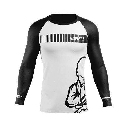 Humble Fightwear Longsleeve Rash Guard XS / White Humble Long Sleeve Ranked Rash Guards