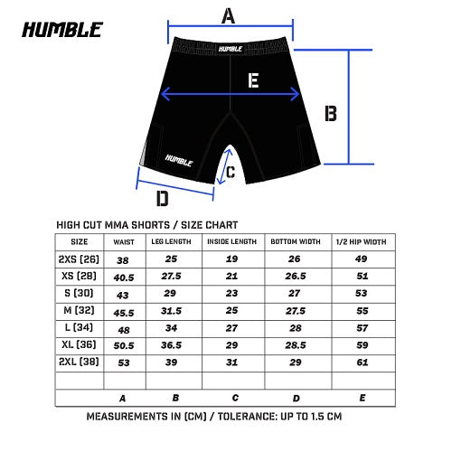 Humble Fightwear MMA Shorts Humble Honour MMA Shorts