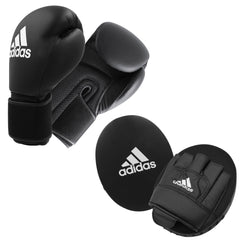 Lonsdale Glove & Mitt Combo Adidas Adult Boxing Gloves Focus Mitts Combo