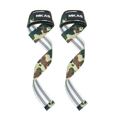 MKAS Fitness Weightlifting Straps & Supports Green MKAS Camo Gym Lifting Straps