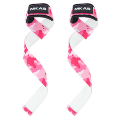 MKAS Fitness Weightlifting Straps & Supports Pink MKAS Camo Gym Lifting Straps