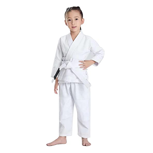 Not specified BJJ Kids M00 / White Fluory Grappling Plain Kids Gi