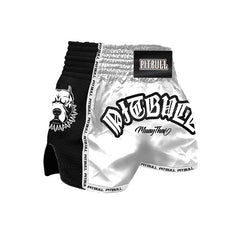 Pitbull Muay Thai Shorts Pitbull Savage Shorts White/Black