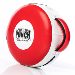 Punch Strike Shields Punch Boxing Mexican Round Shield RED Soft/ BLK Hard