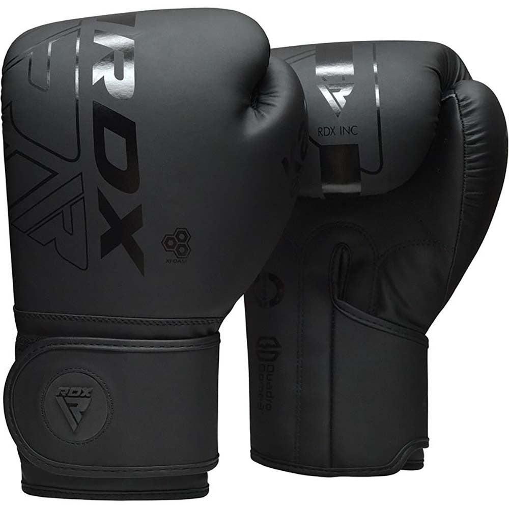 RDX Boxing Gloves RDX F6 Kara Boxing Training Gloves Black/Black