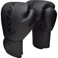 RDX Boxing Gloves RDX F6 Kara Boxing Training Gloves Black/Black