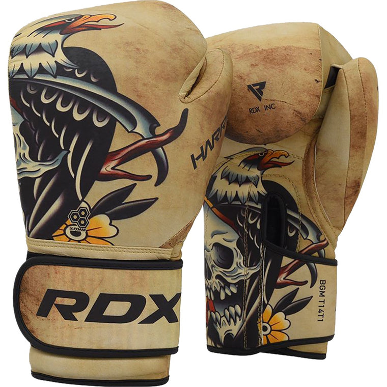 RDX T14 Harrier Tattoo Boxing Gloves