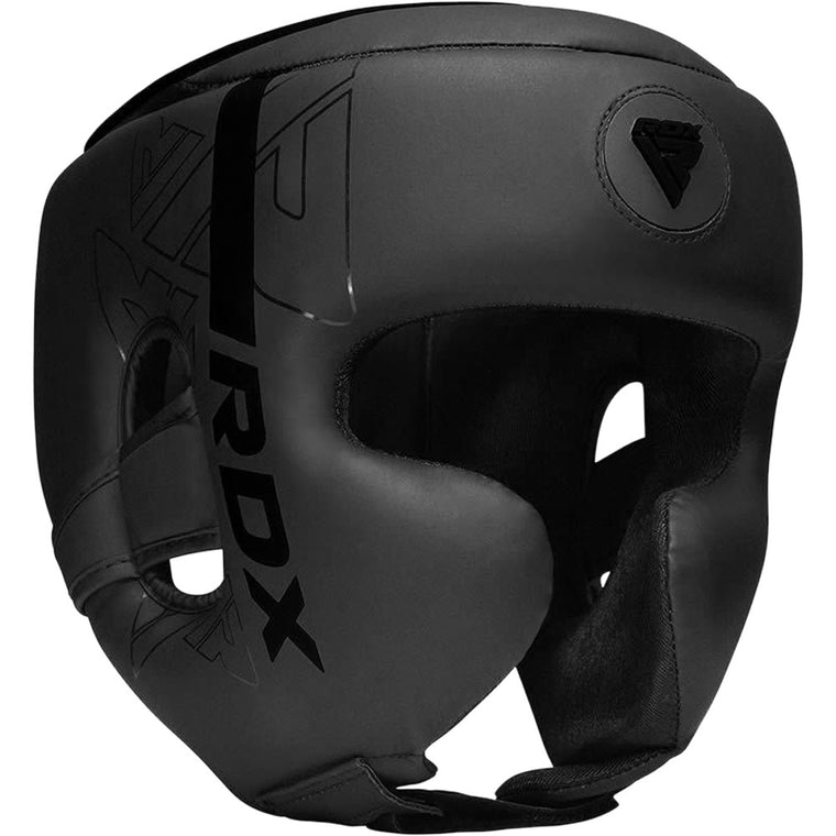 RDX F6 Kara Boxing Head Gear Black/Black