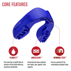 SafeJawz Mouth Guards Safejawz Intro Range Mouthguard Blue