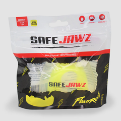 SafeJawz Mouth Guards Safejawz Intro Range Mouthguard Fluro Yellow