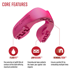 SafeJawz Mouth Guards Safejawz Intro Range Mouthguard Pink