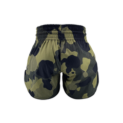 Savage Muay Thai Muay Thai Shorts Savage One Green Camo Muay Thai Shorts