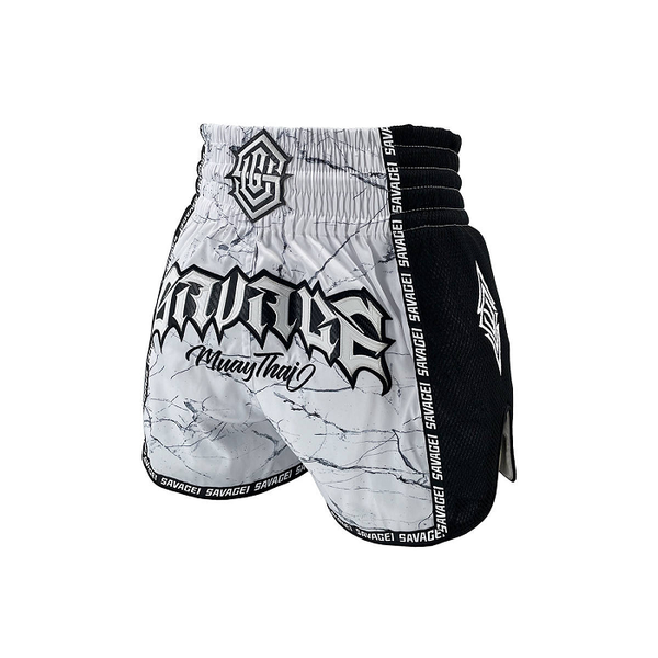 Savage Muay Thai Muay Thai Shorts Savage One Marble Muay Thai Shorts