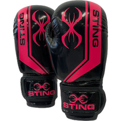 STING Boxing Gloves Black/Pink / 10oz Sting Armalite Boxing Gloves