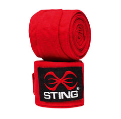 STING Hand Wraps & Accessories Red Sting Boxing 4.5M Elasticised Hand Wraps