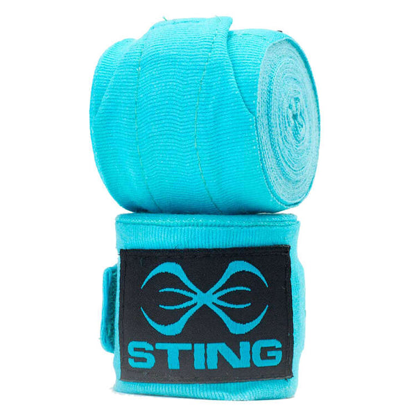 STING Hand Wraps & Accessories Teal Blue Sting Boxing 4.5M Elasticised Hand Wraps