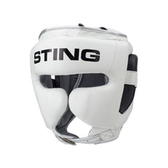 STING Head Guards S / White/Black Sting Viper Gel Full Face Boxing Head Gear