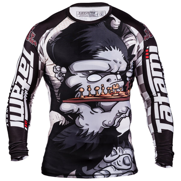 Tatami Longsleeve Rash Guard Tatami Chess Gorilla BJJ Rash Guard