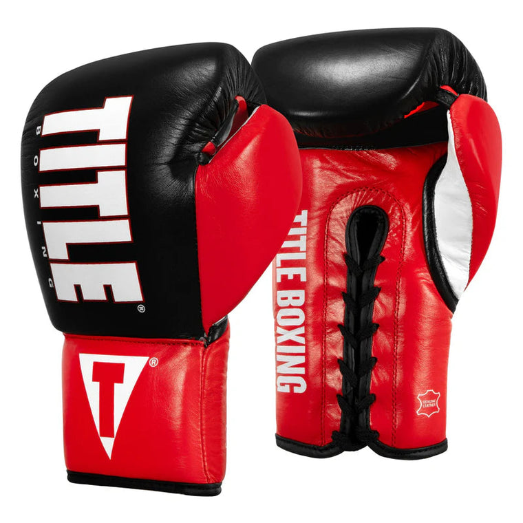 Title Boxing Pro Style Kids Lace Up Boxing Gloves