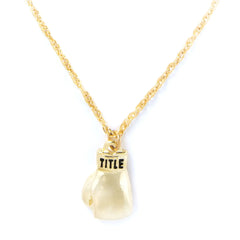 Title Boxing Glove Novelties TITLE Boxing Single Gold Glove Necklace