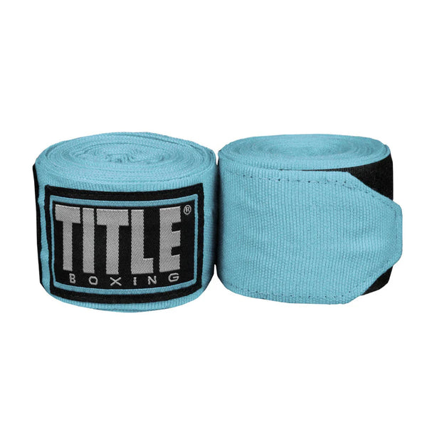 Title Boxing Hand Wraps & Accessories Light Blue Title Boxing Fight Back Semi-Elastic Hand Wraps 180"