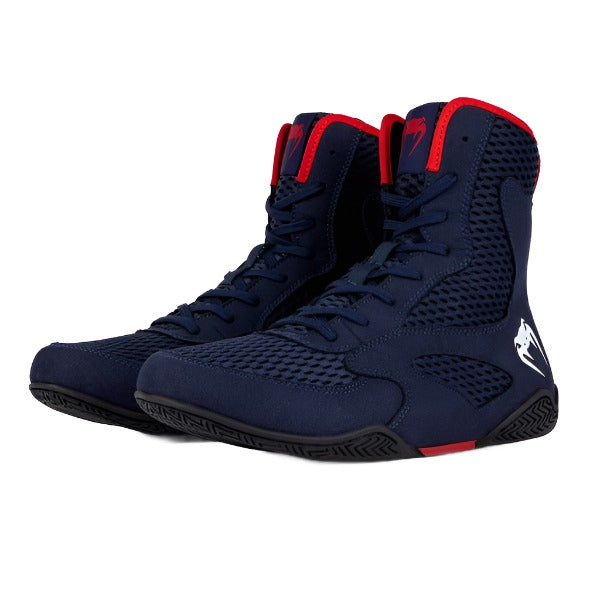 Venum Boxing Boots Venum Contender Boxing Shoes – Navy/ Blue/ Red