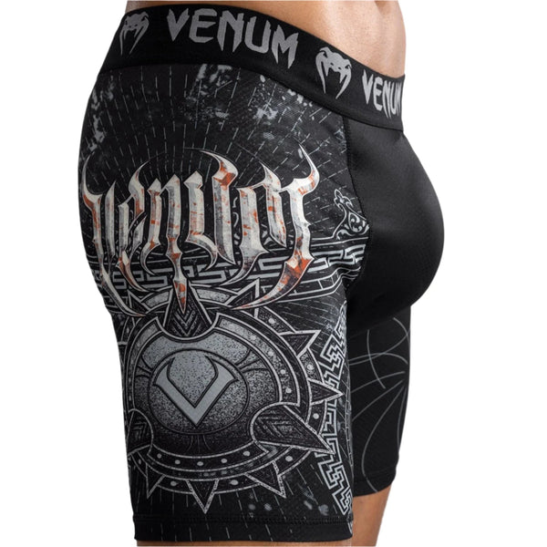 Venum MMA Shorts Venum Gladiator 5.0 MMA BJJ Vale Tudo Shorts - Black/Silver