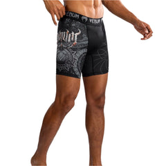 Venum MMA Shorts Venum Gladiator 5.0 MMA BJJ Vale Tudo Shorts - Black/Silver