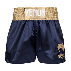 Venum Muay Thai Shorts Venum Classic Muay Thai Shorts Navy Blue/Gold