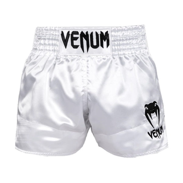 Venum Classic Muay Thai Shorts - White/Black