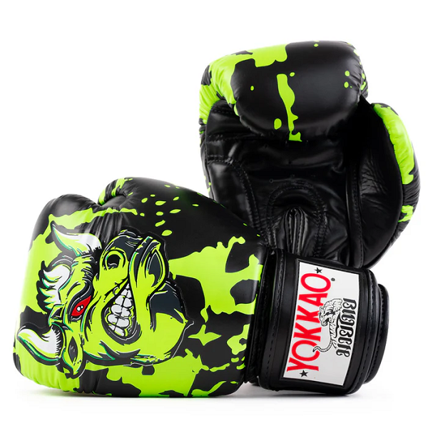 Yokkao Boxing Gloves Yokkao Angry Bull Boxing Gloves Black