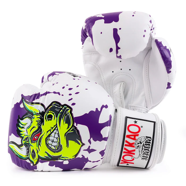 Yokkao Boxing Gloves Yokkao Angry Bull Boxing Gloves White