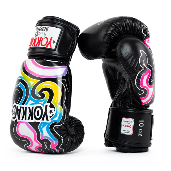 Yokkao Boxing Gloves Yokkao Flames Boxing Gloves Black