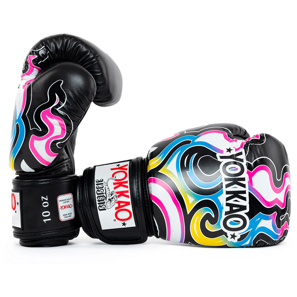 Yokkao Boxing Gloves Yokkao Flames Boxing Gloves Black