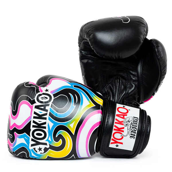 Yokkao Flames Boxing Gloves Black