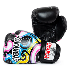 Yokkao Boxing Gloves Yokkao Flames Boxing Gloves Black